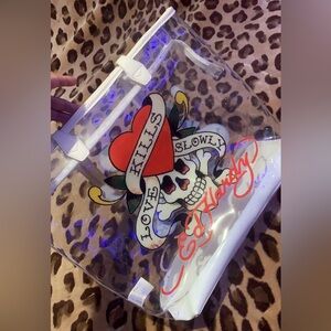 Ed hardy PVC tote